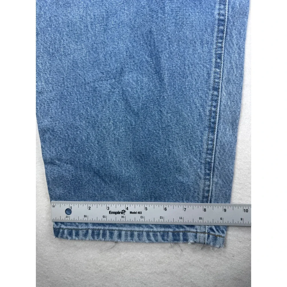 Carhartt B17 DST Relaxed Fit Jeans Mens 50x30 Blue Denim Work Pants Medium Wash - Picture 4 of 13